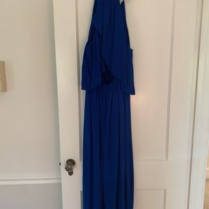 Madewell Blue silky midi dress